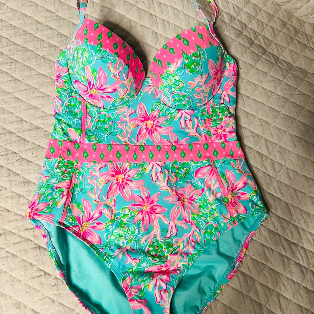 Lilly Pulitzer one piece bathing suit size 12